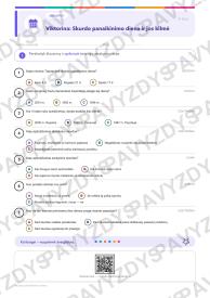 Skurdo panaikinimo diena 9-10 kl.: 20 užduočių, SUP, stalo žaidimas ir QR