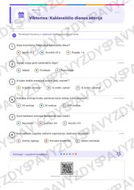 Kaklaraiščio diena 5-6 kl.: 20 užduočių, SUP, stalo žaidimas ir QR