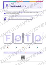 Audiovizualinio paveldo diena 1-2 kl.: 20 užduočių, SUP, stalo žaidimas ir QR