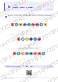 Audiovizualinio paveldo diena 3-4 kl.: 20 užduočių, SUP, stalo žaidimas ir QR