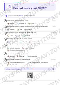 Tarptautinė interneto diena 5-6 kl.: 20 užduočių, SUP, stalo žaidimas ir QR