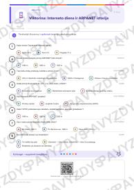 Tarptautinė interneto diena 9-10 kl.: 20 užduočių, SUP, stalo žaidimas ir QR
