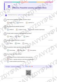 Cunamių supratimo diena 5-6 kl.: 20 užduočių, SUP, stalo žaidimas ir QR