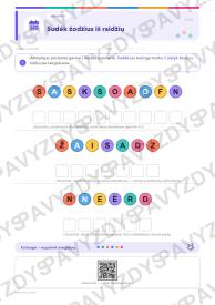 Saksofono diena 3-4 kl.: 20 užduočių, SUP, stalo žaidimas ir QR