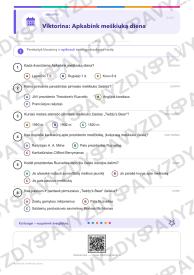Apkabink meškiuką diena 5-6 kl.: 20 užduočių, SUP, stalo žaidimas ir QR