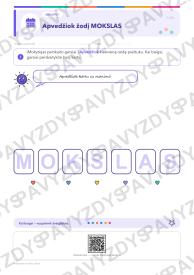 Pasaulinė mokslo diena 1-2 kl.: 20 užduočių, SUP, stalo žaidimas ir QR