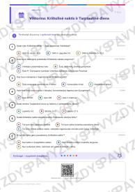 Kovos su fašizmu ir antisemitizmu diena 9-10 kl.: 20 užduočių, SUP, stalo žaidimas ir QR