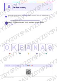 Tarptautinė aštuonkojų diena 3-4 kl.: 20 užduočių, SUP, stalo žaidimas ir QR