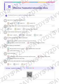 Tarptautinė tolerancijos diena 5-6 kl.: 20 užduočių, SUP, stalo žaidimas ir QR