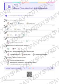 Tarptautinė tolerancijos diena 9-10 kl.: 20 užduočių, SUP, stalo žaidimas ir QR