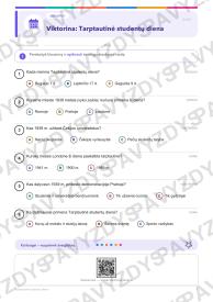 Tarptautinė studentų diena 5-6 kl.: 20 užduočių, SUP, stalo žaidimas ir QR