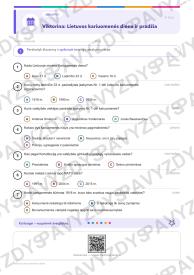 Lietuvos kariuomenės diena 9-10 kl.: 20 užduočių, SUP, stalo žaidimas ir QR