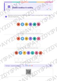 Marso diena 3-4 kl.: 20 užduočių, SUP, stalo žaidimas ir QR