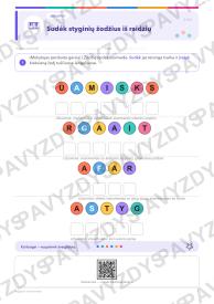 Styginiai instrumentai 3-4 kl.: 20 užduočių, SUP, stalo žaidimas ir QR