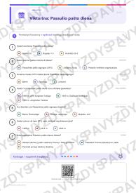 Pasaulio pašto diena 5-6 kl.: 20 užduočių, SUP, stalo žaidimas ir QR