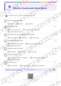 Pasaulio pašto diena 9-10 kl.: 20 užduočių, SUP, stalo žaidimas ir QR