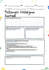 Pažangos stebėjimo kortelė