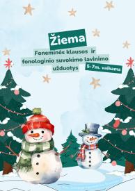 Logopediniai pratimai 5-7m. vaikams ŽIEMA