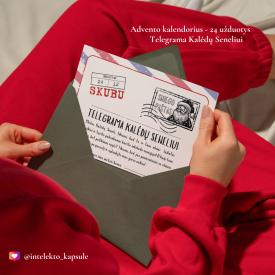 Advento kalendorius - 24 užduotys, instrukcija ir telegrama. LT ir PL