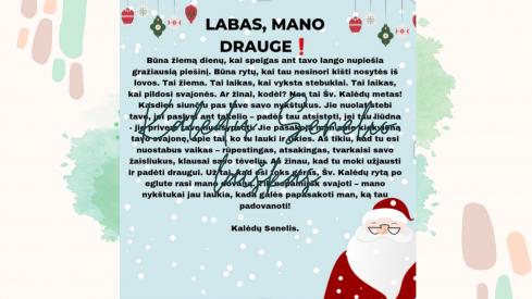 Kalėdų Senelio laiškas