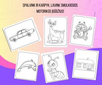 Spalvink ir Karpyk, Lavink Smulkiosios Motorikos Įgūdžius.