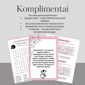 Komplimentai. Komplimentų diena. Padovanok šypseną. Mokymasis pasakyti komplimentą