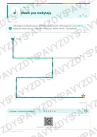 Muzikos pavadavimo rinkinys 1-2 kl.: 20 užduočių, SUP, stalo žaidimas ir QR