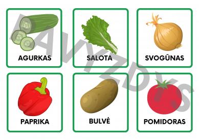 DARŽOVIŲ KORTELĖS