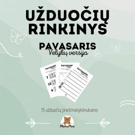 Užduočių rinkinys Šv. Velykoms priešmokyklinukams