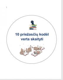 Skaitymo kampeliui - 10 kortelių 