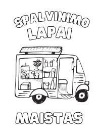 Nuspalvink maisto produktus