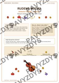 Vivaldi Ruduo. Klausymo žemėlapis ir 26 užduotys 1-6 klasei