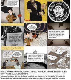 Holokausto istorija. Komiksai, kurie nesijuokia