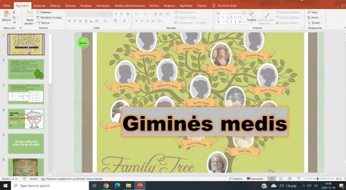 1. Giminės medis 2. Gyvename drauge. Rasės