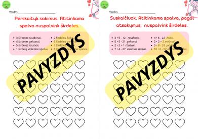 Užduotys šv. Valentino dienai