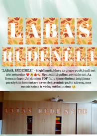 Labas, rudenėli