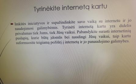 Patarimai kaip užtikrinti vaikų saugumą elektroninėje erdvėje