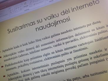 Patarimai kaip užtikrinti vaikų saugumą elektroninėje erdvėje