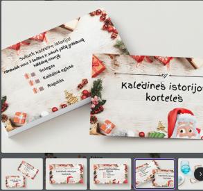 Kalėdinės kortelės: Sukurk Kalėdinę istoriją