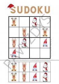 Sudoku užduotys Kalėdų tema 20 lapų