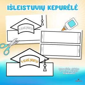 IŠLEISTUVIŲ RINKINYS: 50 nominacijų, pasigaminama kepurėlė, dienoraštis ir bilietai