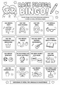 DRAUGŲ BINGO