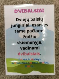 Plakatai dvibalsiai ir mišrieji dvigarsiai