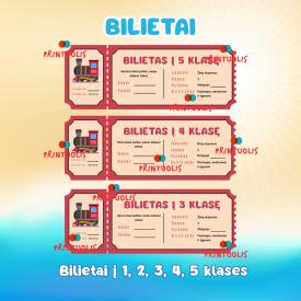 IŠLEISTUVIŲ RINKINYS: 50 nominacijų, pasigaminama kepurėlė, dienoraštis ir bilietai