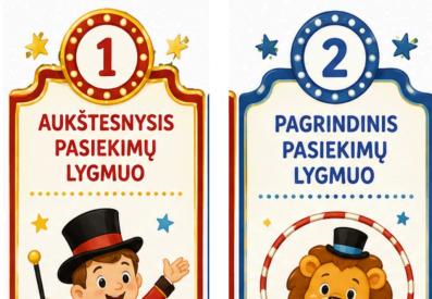 Pamokos refleksijai.