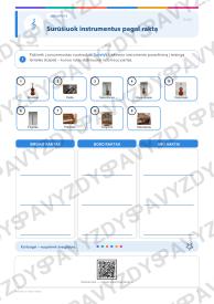 Smuiko ir boso raktai 5-6 kl.: 20 užduočių, SUP, stalo žaidimas ir QR