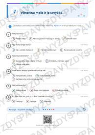 Molio diena 3-4 kl.: 20 užduočių, SUP, stalo žaidimas ir QR