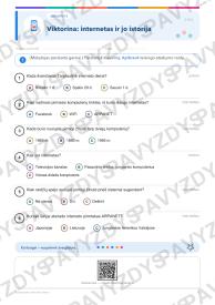 Tarptautinė interneto diena 3-4 kl.: 20 užduočių, SUP, stalo žaidimas ir QR