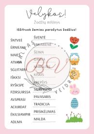 Žodžių mišinys ,,Velykos,,