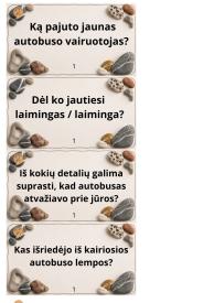 Akmenukų pasakų klausimų kortelės